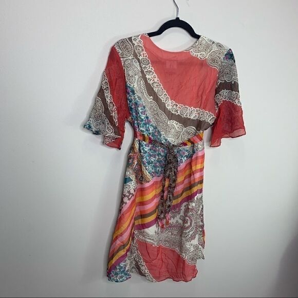 JAX mixed print boho dress size 6 - Picture 10 of 11